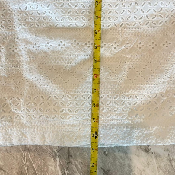 IZOD Eyelet Sleeveless Dress White Casual Summer Beach Cover Up XL - Picture 7 of 9